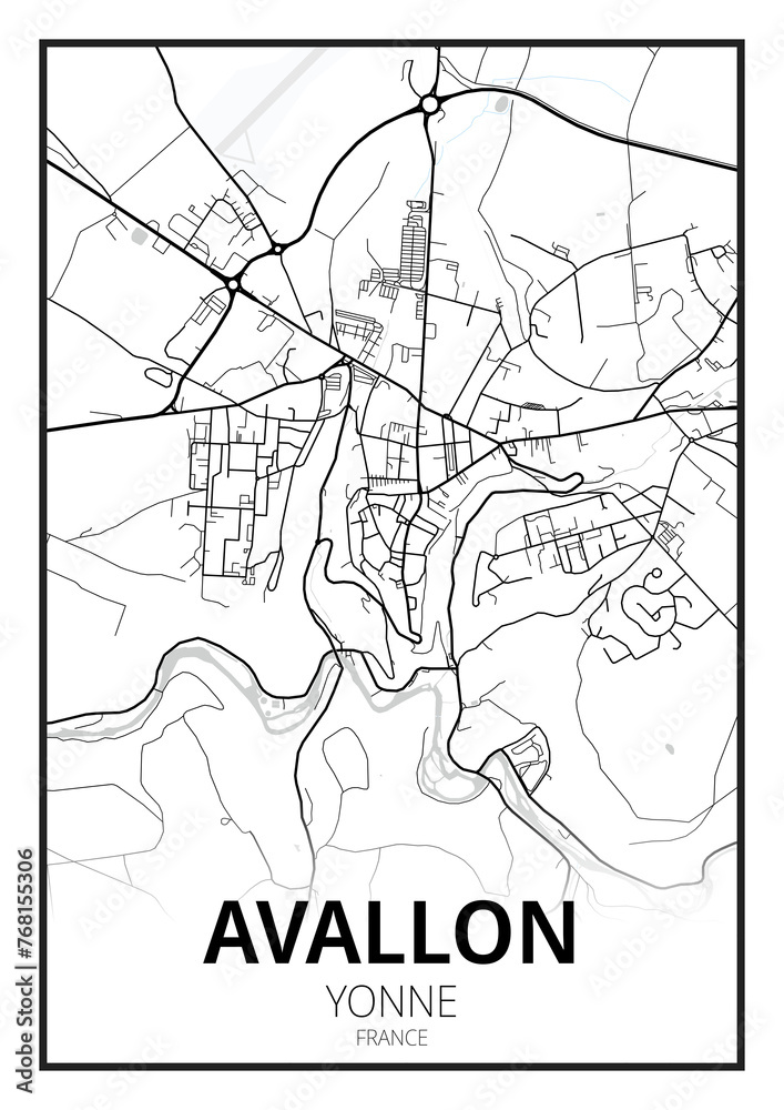 Obraz premium Avallon, Yonne