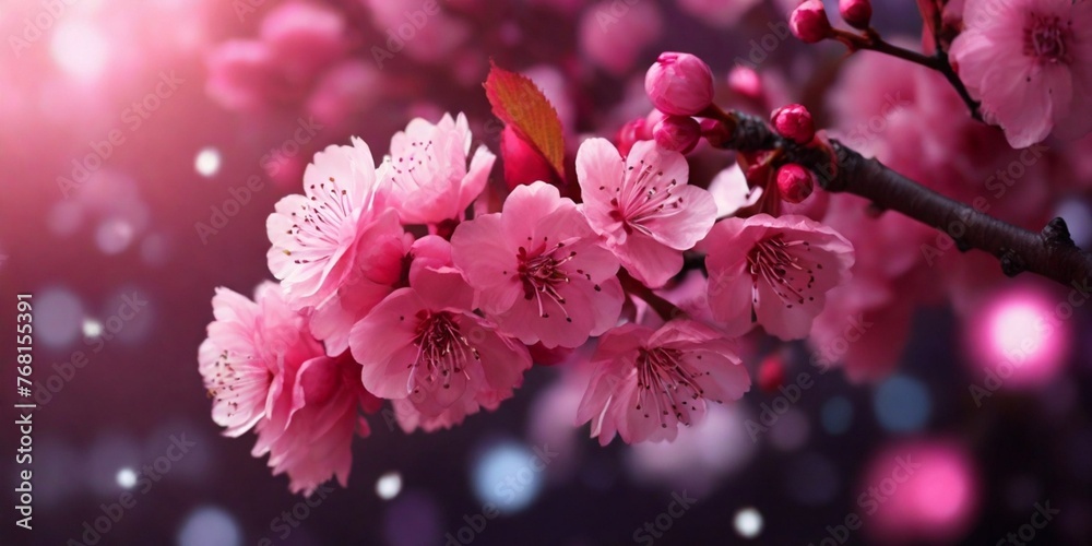 Spring Splendour Captivating Cherry Blossom Elegance, Beautiful cherry blossom image, Beautiful Sakura flowers, Spring awaking with the cherry blossom
