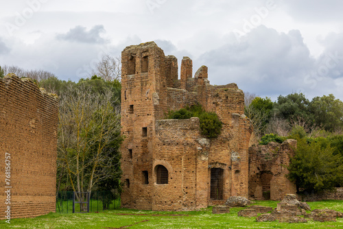 Ruins of the Circus of Maxentius in Rome, Italy photo