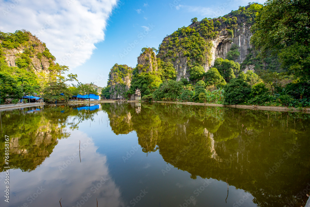 Ninh Binh Province - Vietnam. December 06, 2015. South of Hanoi, Ninh Binh province is blessed with natural beauty, cultural sights and the Cuc Phuong National Park, Vietnam. Ninh Binh Province - Vietnam. December 06, 2015. South of Hanoi, Ninh Binh province is blessed with natural beauty, cultural sights and the Cuc Phuong National Park, Vietnam.