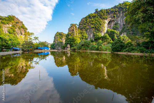 Ninh Binh Province - Vietnam. December 06, 2015. South of Hanoi, Ninh Binh province is blessed with natural beauty, cultural sights and the Cuc Phuong National Park, Vietnam. photo