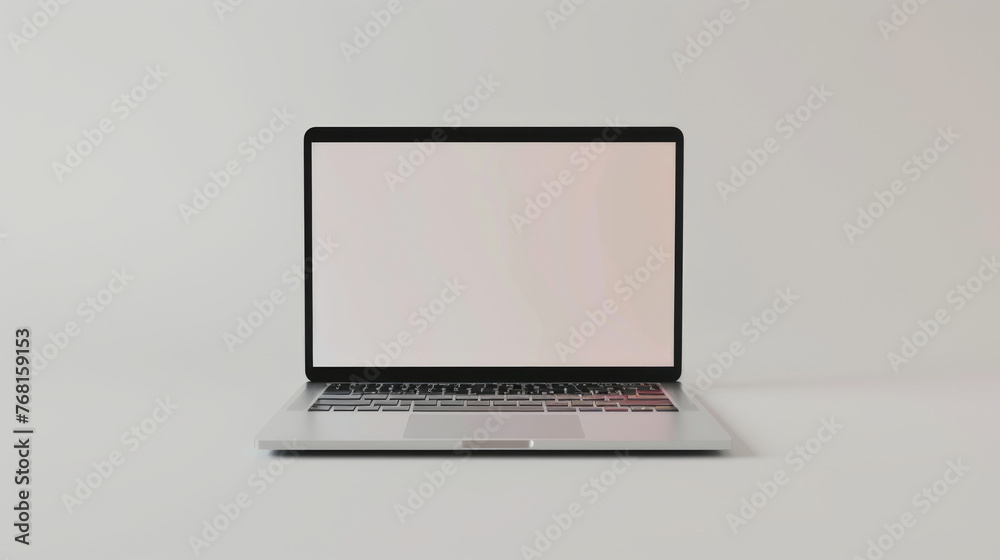 Laptop on a white background, Generative AI Laptop on a white background, Generative AI