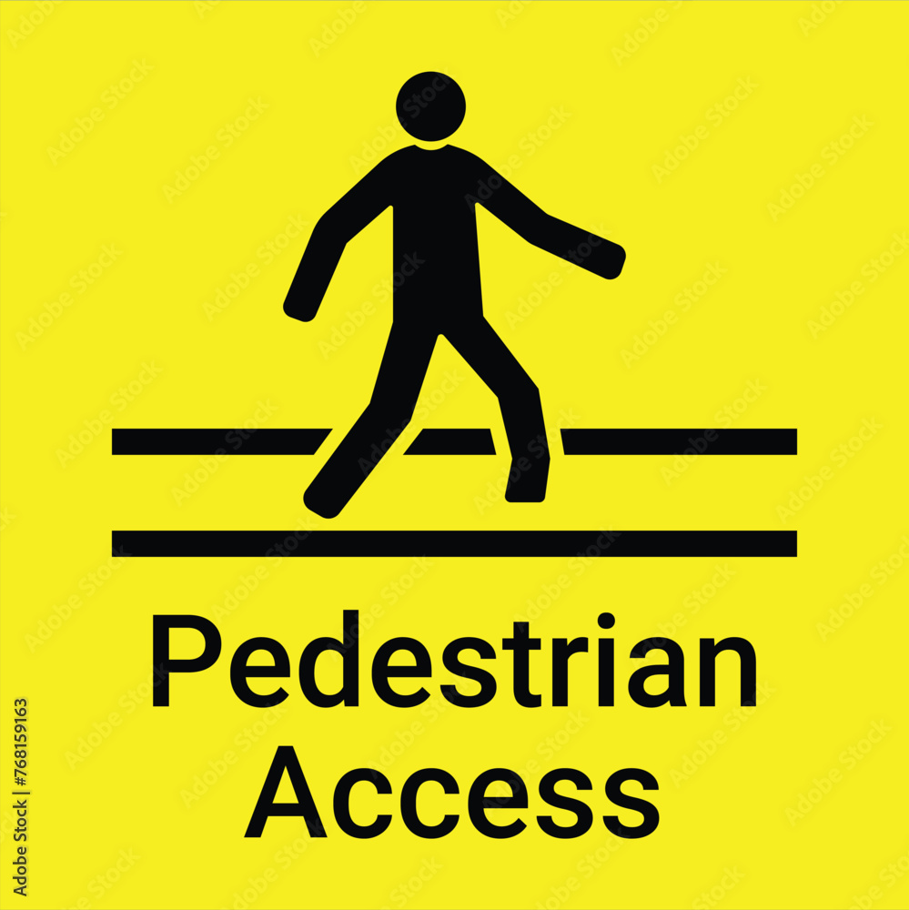 Pedestrian access symbol vector