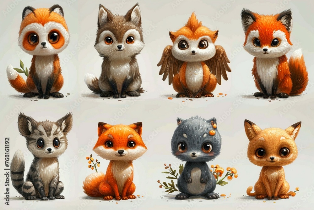 The Mystical Gathering of Diverse Foxes The Mystical Gathering of Diverse Foxes