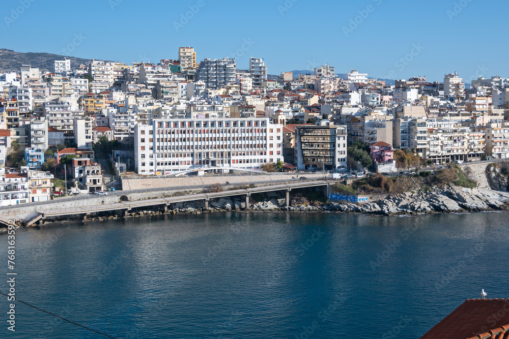 Obraz premium The Old town of city of Kavala, Greece