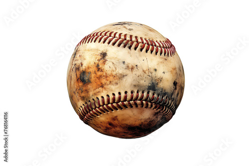 baseball on white background