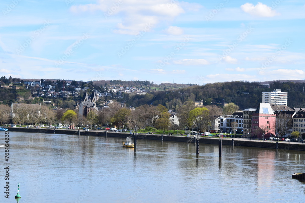 Mosel in Koblenz, lower old town shore