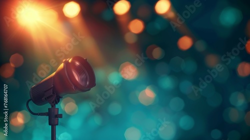 blurred lights on stage, abstract image of concert lighting