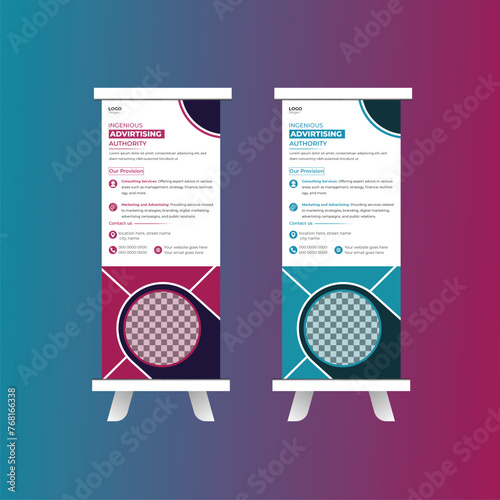 Business roll up banner presentation