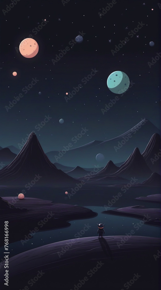 Twilight Dreamscape
            illustration mobile wallpaper