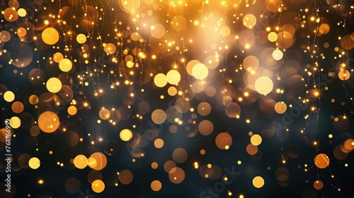 Abstract bokeh lights with soft light backgrounds can use textures, wallpapers and backgrounds for weddings, Christmas and New Year backgrounds with champagne. Bokeh with copy space for text.