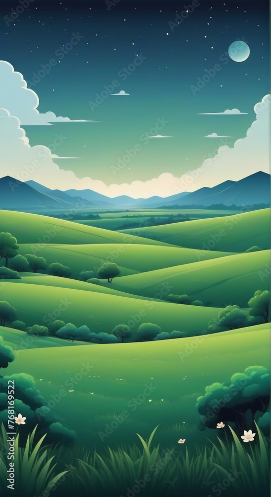 Obraz premium landscape with mountains and sky