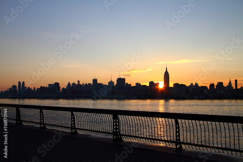 New York City. Wonderful panoramic view of Manhattan Midtown Skyscrapers 