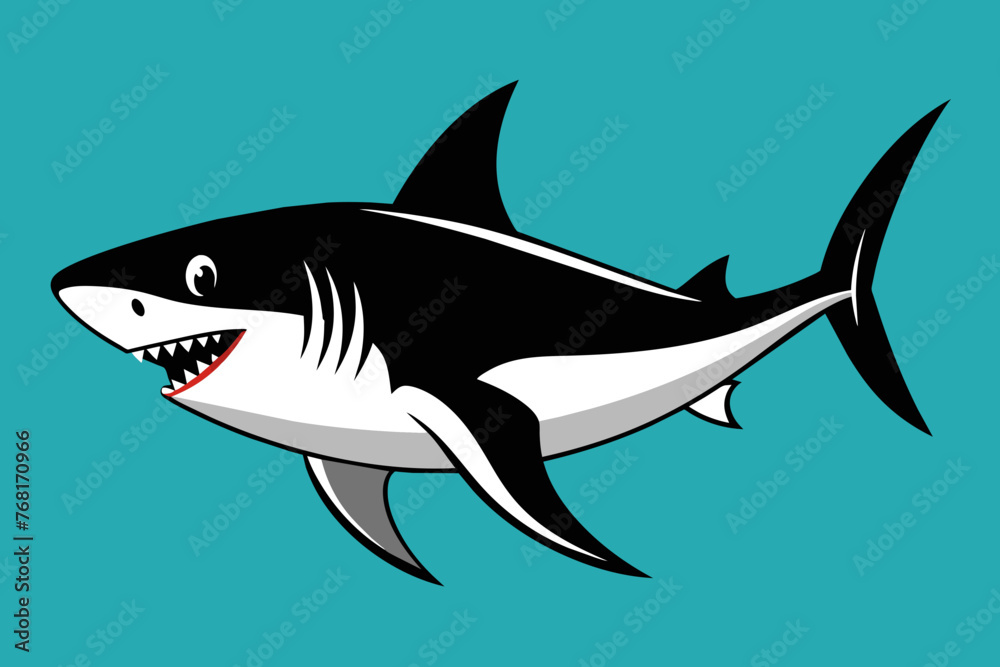 Vector Design of a Shark 