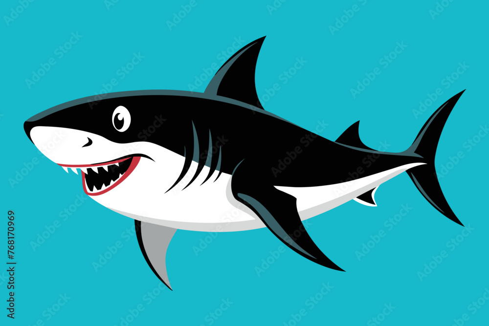 Fototapeta premium Vector Design of a Shark 