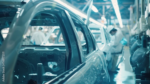 Car Assembly Line at Factory