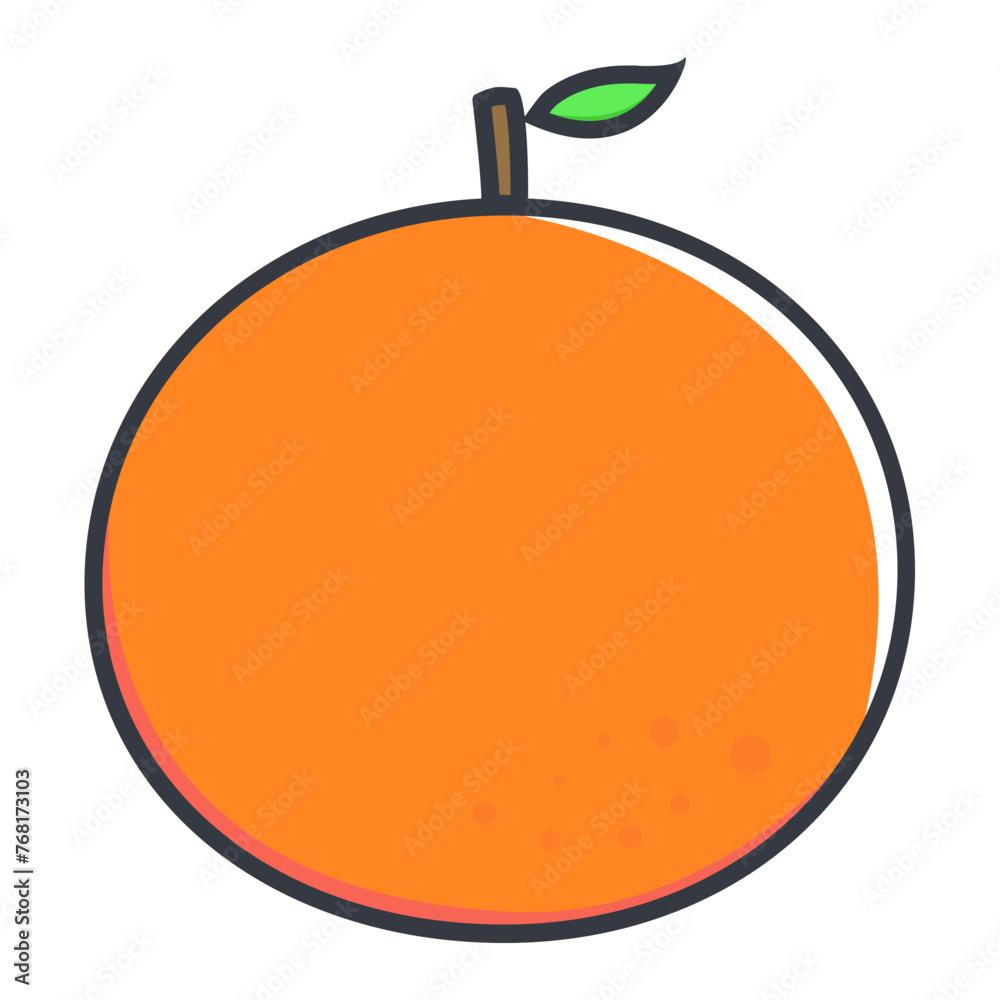 Obraz premium Cartoon fruit Icon pack