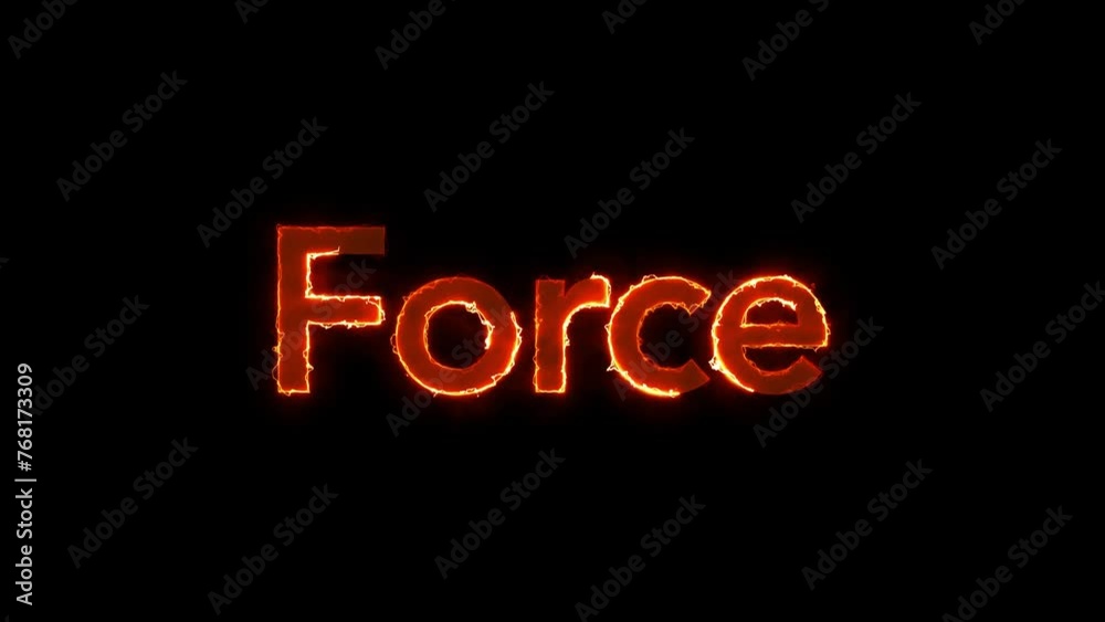 Animated Motivational Title with Electricity Effect for Presentations, Introductions, Storytelling. Matte Channel Video. High Quality 4K Resolution.