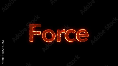 Animated Motivational Title with Electricity Effect for Presentations, Introductions, Storytelling. Matte Channel Video. High Quality 4K Resolution.