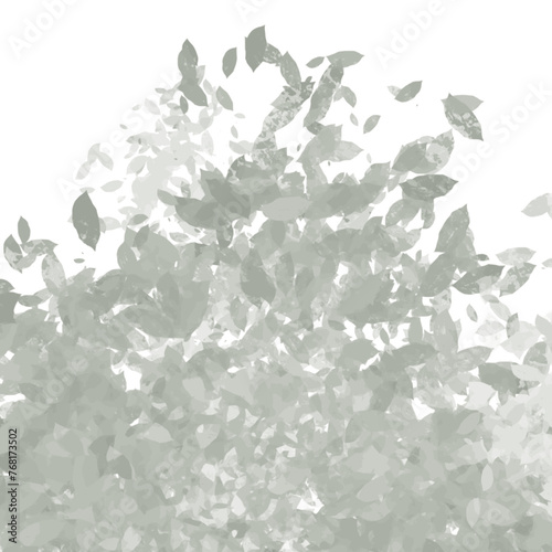 grey watercolor leaf pattern