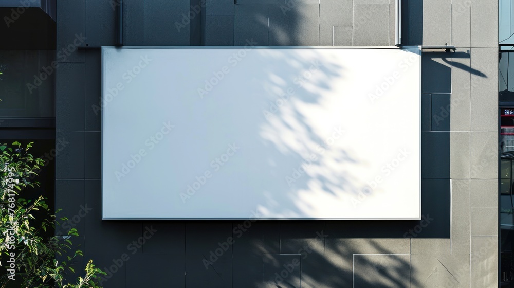 mock up Large blank billboard on street wall, mock up Large blank billboard on street wall,