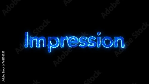 Animated Motivational Title with Electricity Effect for Presentations, Introductions, Storytelling. Matte Channel Video. High Quality 4K Resolution.