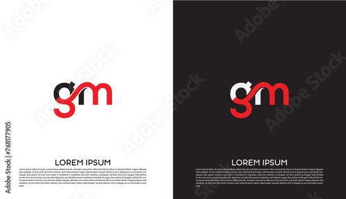 gm Letter Initial Logo Design Template Vector Illustration, Alphabet gm, letters gm, gm monogram, gm icon logo GM, new gm logo