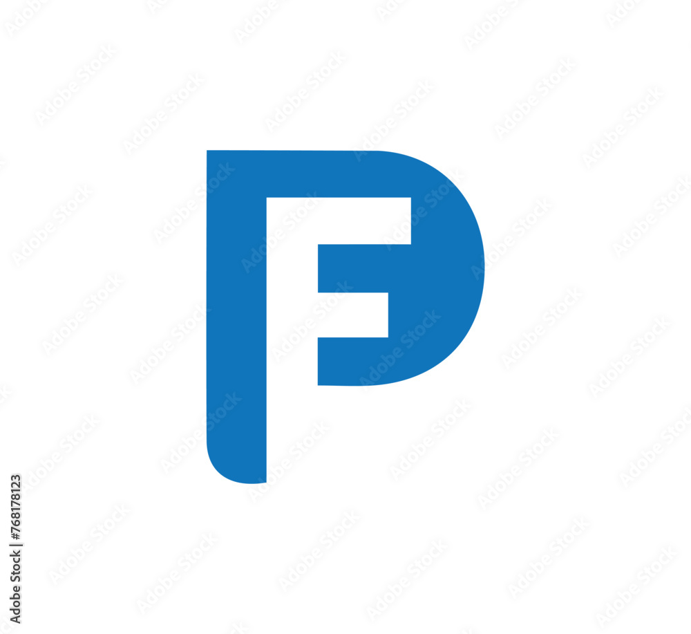 PF letter logo design vector template and FP logo vector PF letter logo design vector template and FP logo vector