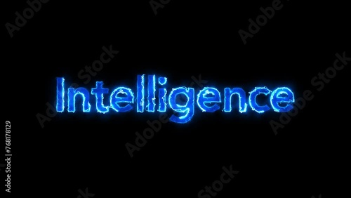 Animated Motivational Title with Electricity Effect for Presentations, Introductions, Storytelling. Matte Channel Video. High Quality 4K Resolution.