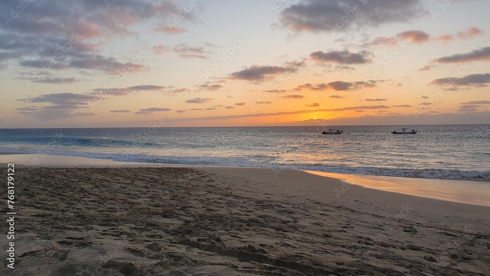 sunset at the beach