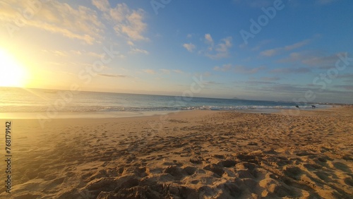 sunset over the sea