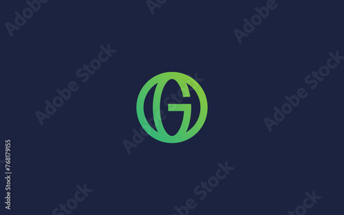 letter og with circle logo icon design vector design template inspiration photo