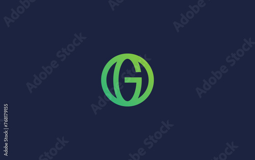 letter og with circle logo icon design vector design template inspiration