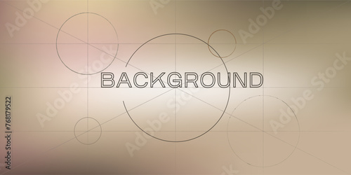 Working background of circular drawings. Design elements, pencil imitation. For graphics or web design, banner, poster end advertising. Vector illustration.