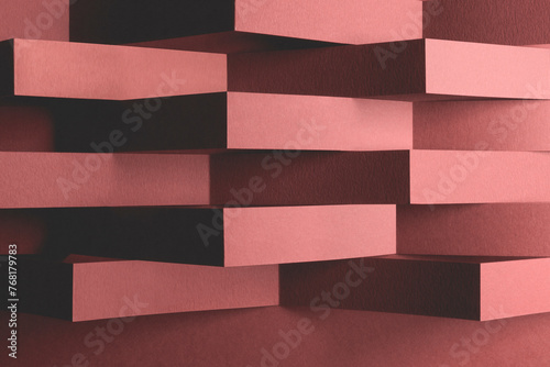 Abstract Geometric shapes, paper texture background