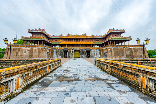 Hue - Vietnam. December 08, 2015. Imperial Enclosure Top choice historic site in Hue, Vietnam.