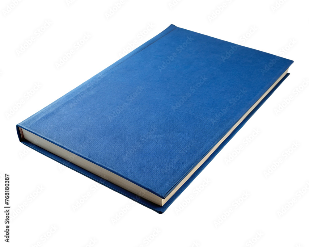 A blank blue book. isolated on transparent background. A blank blue book. isolated on transparent background.