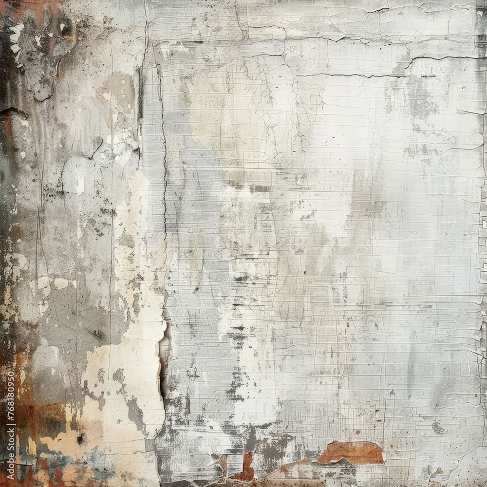 Obraz premium Weathered Old Wall With Peeling Paint