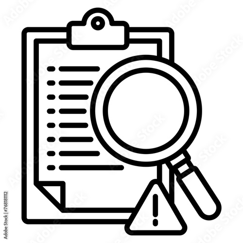 Risk Assessment Icon For Design Elements