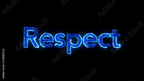 Animated Motivational Title with Electricity Effect for Presentations, Introductions, Storytelling. Matte Channel Video. High Quality 4K Resolution.