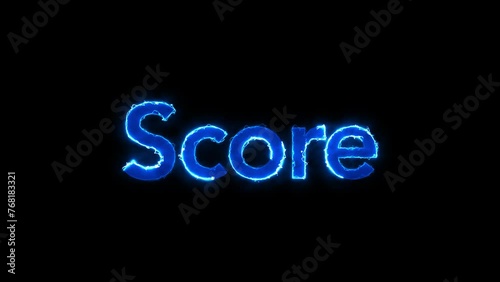 Animated Motivational Title with Electricity Effect for Presentations, Introductions, Storytelling. Matte Channel Video. High Quality 4K Resolution.