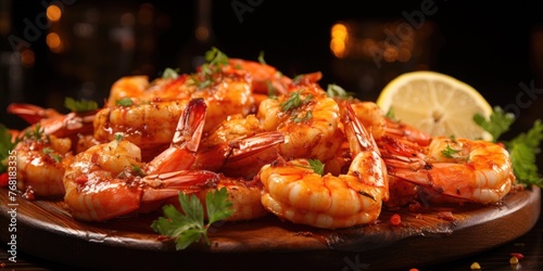 grilled shrimp with lemon