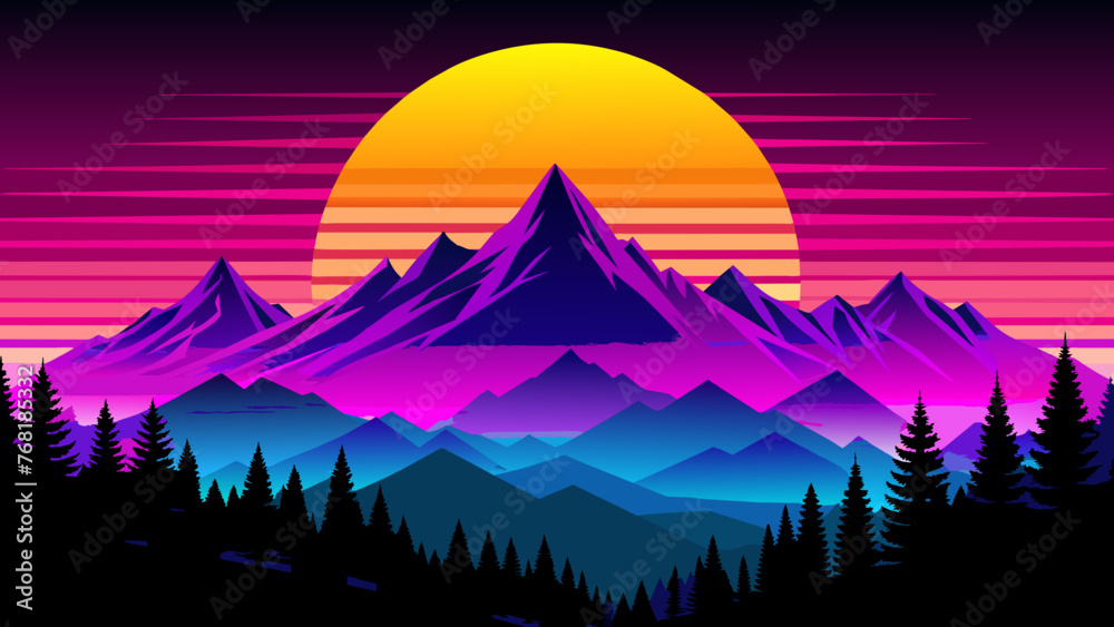 Nature’s Symphony: A Beautiful Landscape of Mountains, Clouds, Sun, and River Nature’s Symphony: A Beautiful Landscape of Mountains, Clouds, Sun, and River
