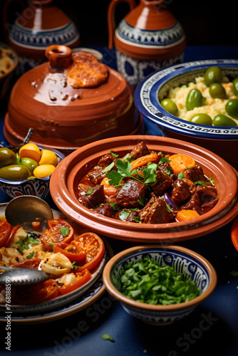 Lush Vibrancy and Gastronomic Delights in Traditional Algerian (DZ) Cuisine