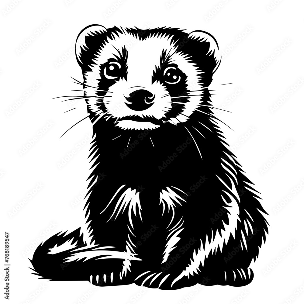 Black Ferret Illustration Vector Art
Black Ferret Illustration Vector Art