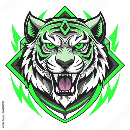 Roaring Style: Angry Tiger Face T-Shirt Designs
