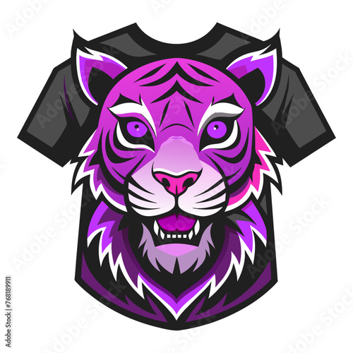 Roaring Style: Angry Tiger Face T-Shirt Designs