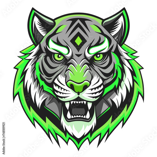 Roaring Style: Angry Tiger Face T-Shirt Designs