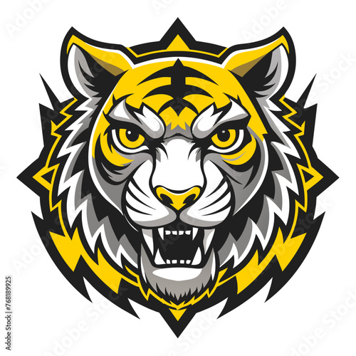 Roaring Style: Angry Tiger Face T-Shirt Designs
