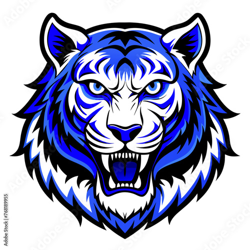 Roaring Style: Angry Tiger Face T-Shirt Designs